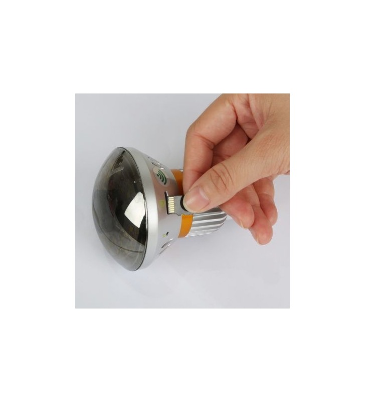 LAMPADINA CON TELECAMERA IR IP WIFI E DVR