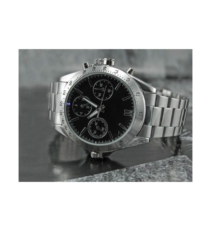 Orologio da polso con microcamera full metal 8 gb