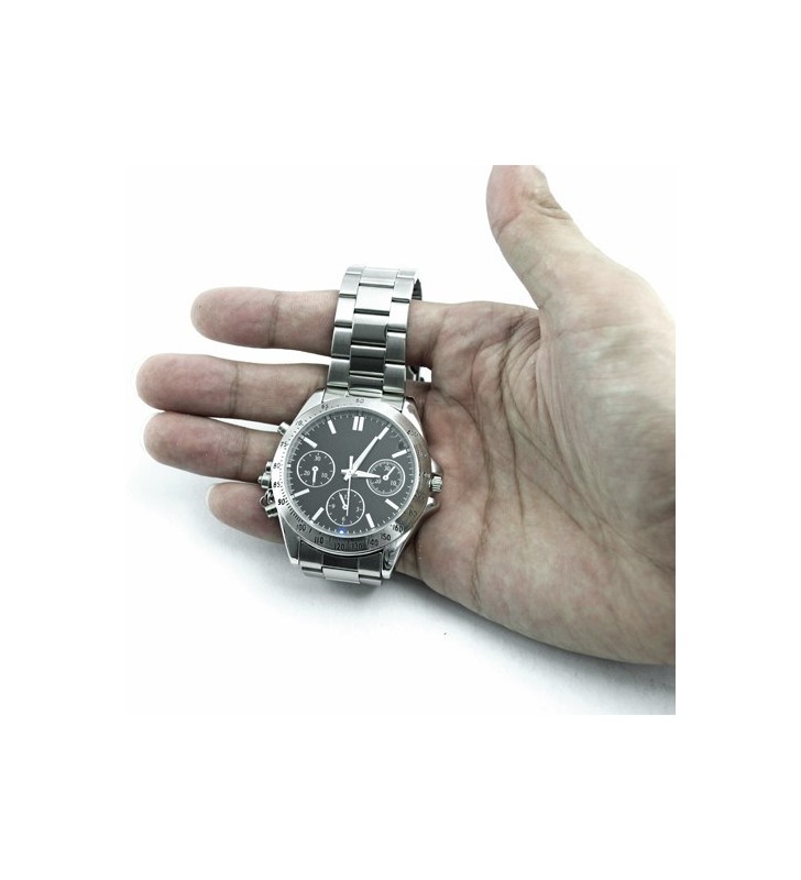 Orologio da polso con microcamera full metal 8 gb