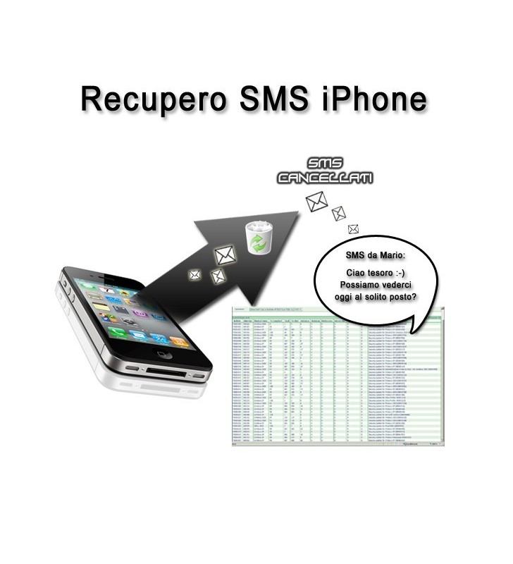 Recupero sms cancellati Apple Iphone