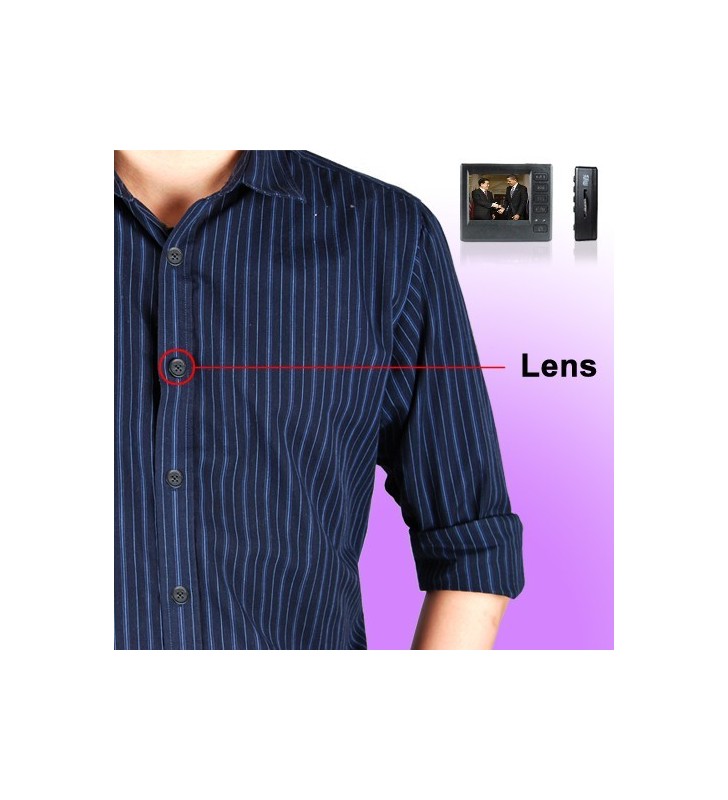 Microcamera bottone + Microregistratore LCD