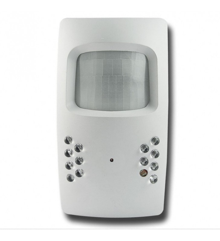 Microcamera occultata in sensore antifurto + Dvr